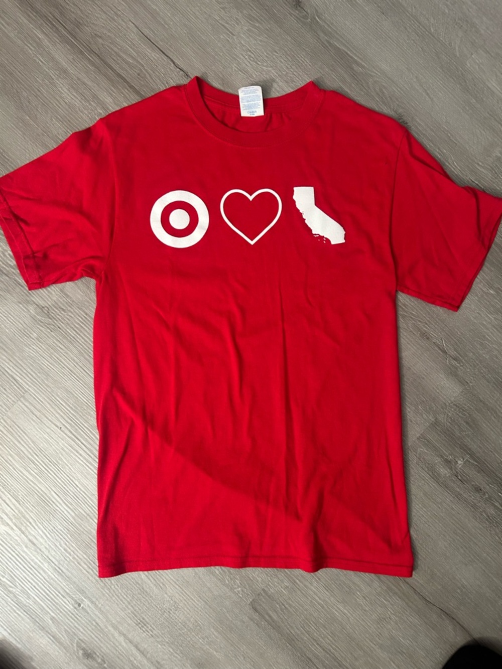 Target Red Short-Sleeve Crew Tee